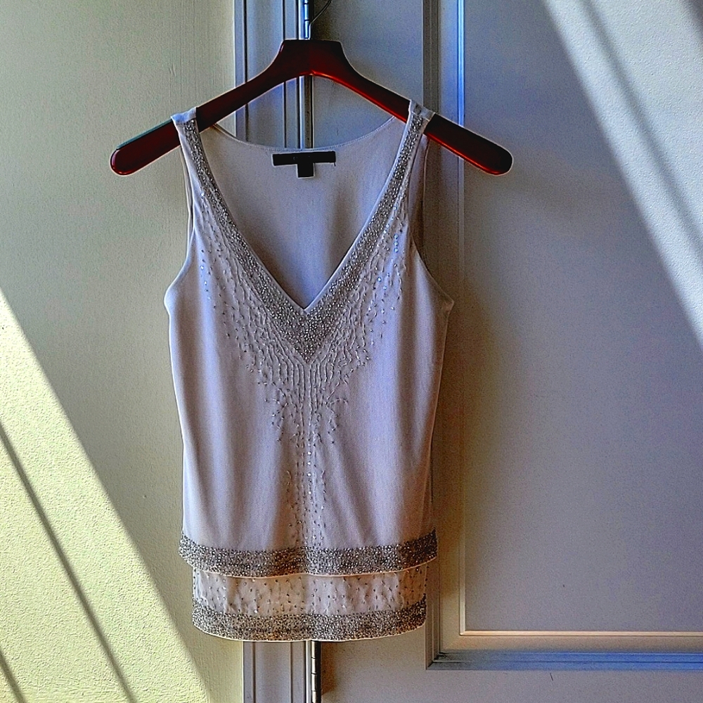 Express Y2K ladies vintage inspired sequin tank size S
